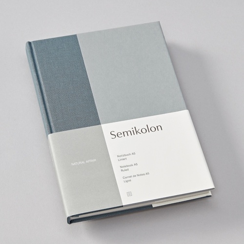 Semikolon A5 Notebook Semikolon ruled Sea Salt