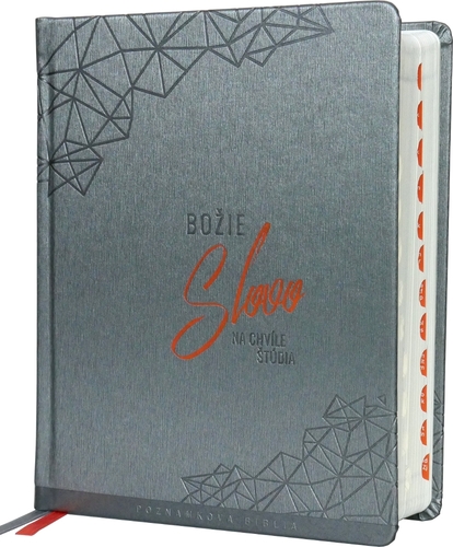 Kniha Poznámková Biblia, ekumenický preklad, s DT, antracitová, 2023