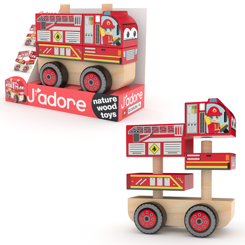 Kniha J'ADORE Stohovacie hasičské auto J’ADORE