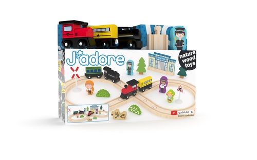 Kniha Hrací set vlakové nádraží 34 ks