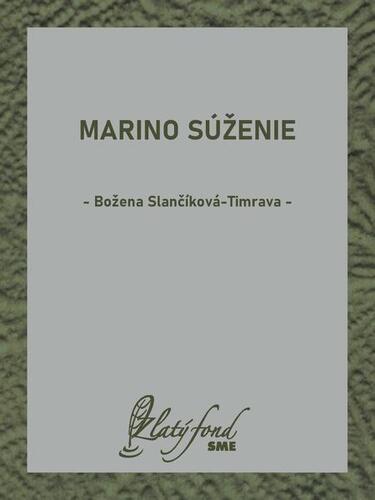 Kniha Marino súženie - Božena Slančíková-Timrava