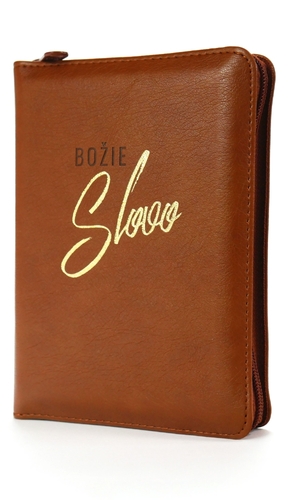 Kniha Biblia ekumenická s DT - hnedá so zipsom (vreckový formát) 2023