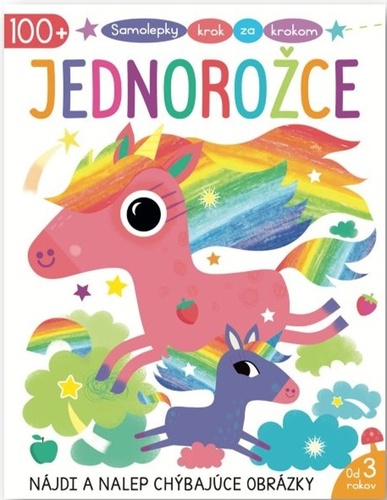 Kniha Jednorožce - Samolepky krok za krokom