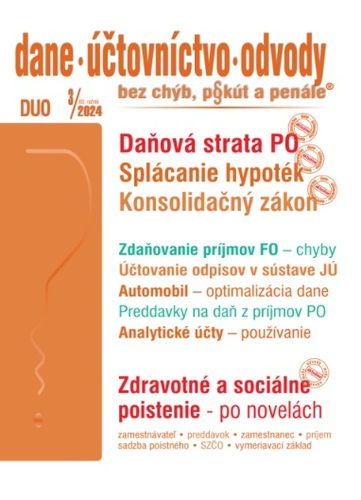 Kniha DUO 3/2024 – Dane, účtovníctvo, odvody