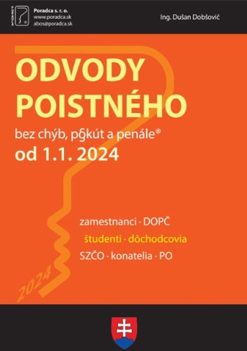 Kniha Odvody poistného od 1. 1. 2024