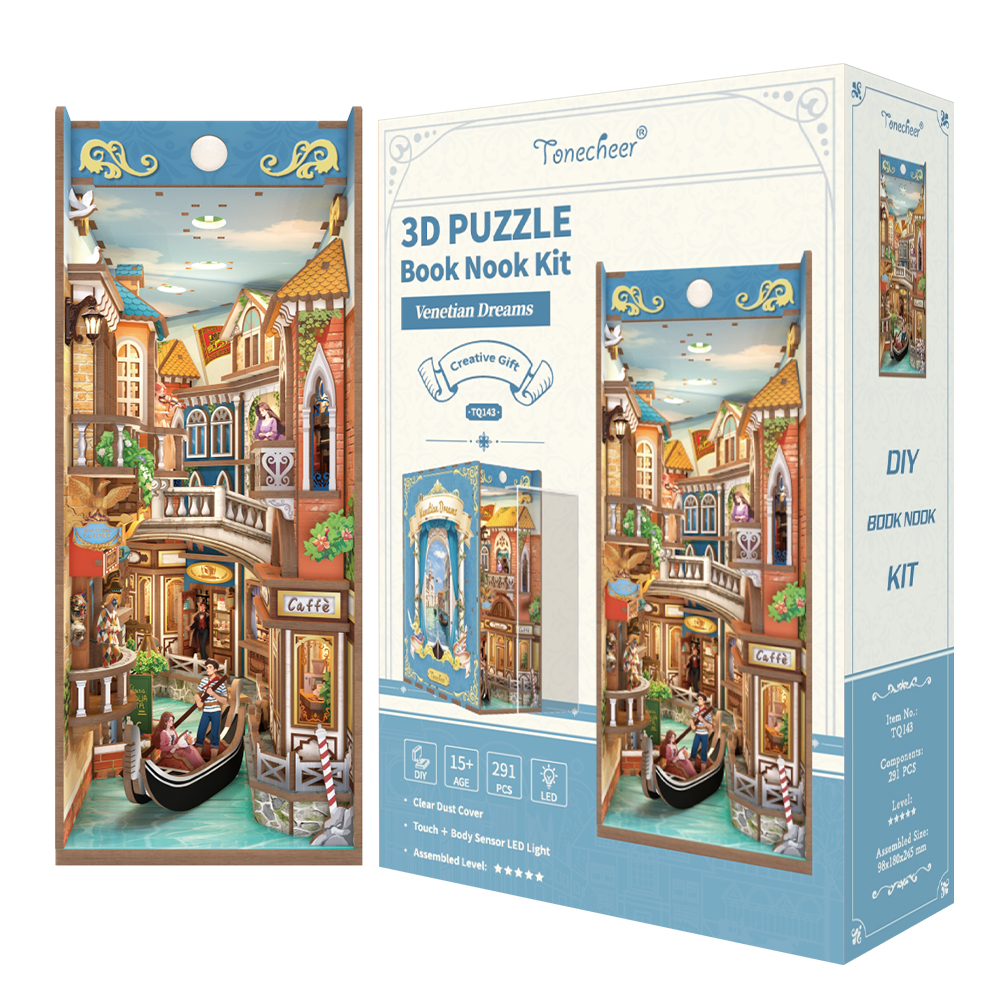 Book Nook - 3D Puzzle - Benátske Sny