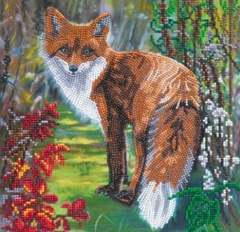 Obraz Líška (30x30 cm) vykladanie z diamantov