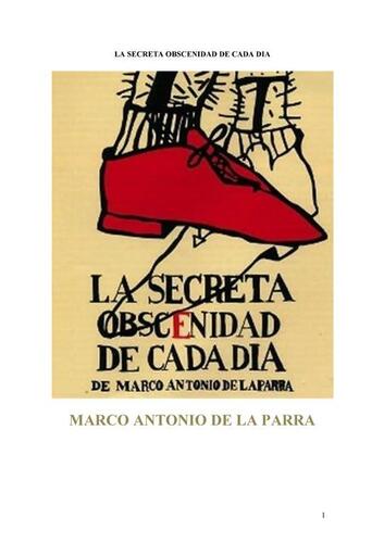 Kniha La secreta obscenidad de cada dia - Marco Antonio de la Parra
