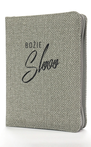 Biblia s DT, sivá so zipsom, ekum preklad, vreckový formát, 2023