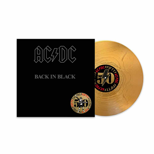 Kniha AC/DC - Back In Black (50th Anniversary) (Gold Metallic) LP
