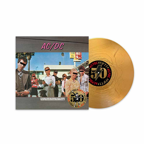 Kniha AC/DC - Dirty Deeds Done Dirt Cheap (50th Anniversary) (Gold Metallic) LP
