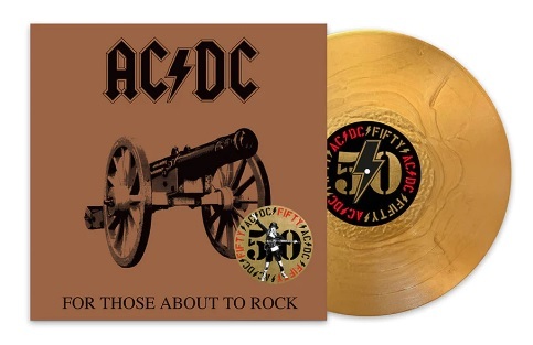 Kniha AC/DC - For Those About To Rock (50th Anniversary) (Gold Metallic) LP