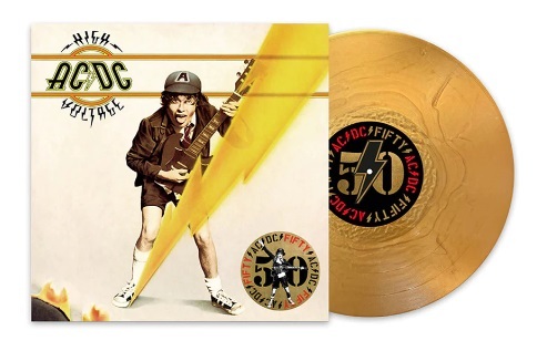 Kniha AC/DC - High Voltage (50th Anniversary) (Gold Metallic) LP