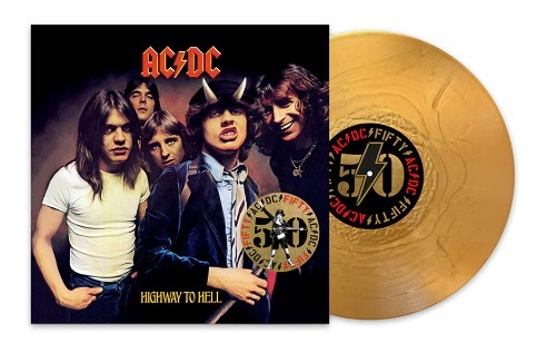 Kniha AC/DC - Highway To Hell (50th Anniversary) (Gold Metallic) LP