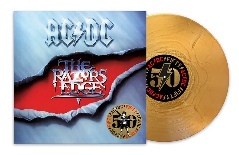 Kniha AC/DC - The Razors Edge (50th Anniversary) (Gold Metallic) LP