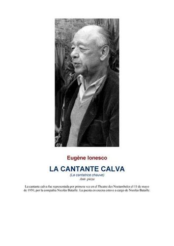 Kniha La cantante calva - Eugéne Ionesco