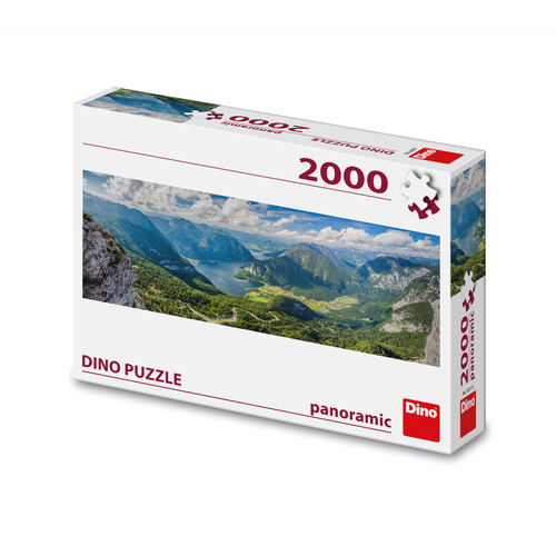Kniha Puzzle 2000 Pohled na Alpy panoramic