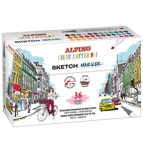 Alpino Fixky na skice Color Experience 36 ks