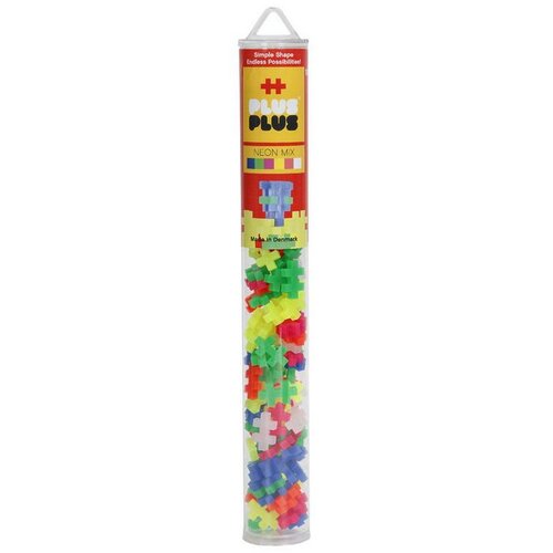 Plus-Plus Stavebnica Neon Mix tuba 100 ks