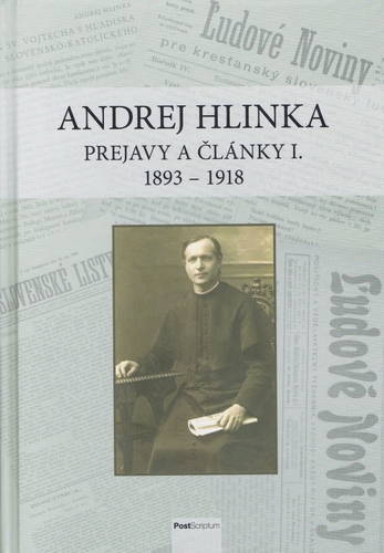 Kniha Andrej Hlinka: Prejavy a články I. 1893 - 1918
