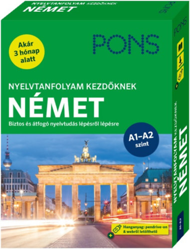 Kniha PONS Nyelvtanfolyam kezdőknek - Német (könyv+pendrive+online) - Biztos és átfogó nyelvtudás lépésről lépésre - Akár 3 hónap alatt - Christine Breslauer