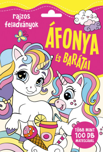 Áfonya és barátai - Rajzos feladványok, több mint 100 matricával