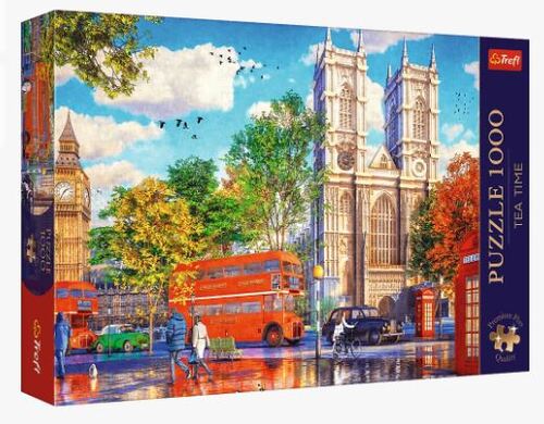 Puzzle Čajový čas: Výhľad na Londýn 1000 Premium Plus Trefl