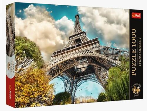 Puzzle Foto Odysea: Eiffelova veža v Paríži, Francúzsko 1000 Premium Plus Trefl
