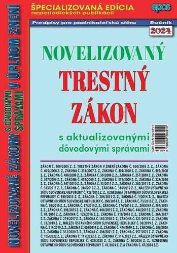 Novelizovaný Trestný zákon 2/2024