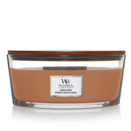 Woodwick sviečka loď Santa Myrrh