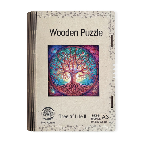 Drevené puzzle Strom života ll. A3
