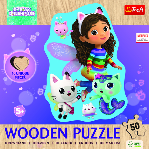 Drevené puzzle Junior - Gabby 50 Trefl