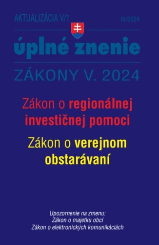 Kniha Aktualizácia V/1 2024 Štátna služba, informačné technológie verejnej správy