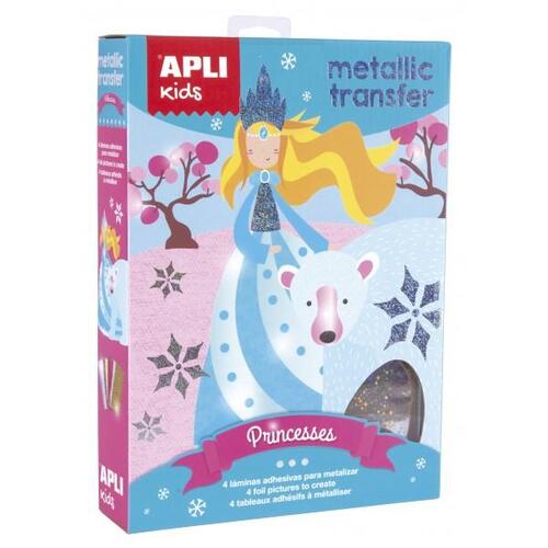 APLI Kreatívna sada s metalickými fóliami Princezné