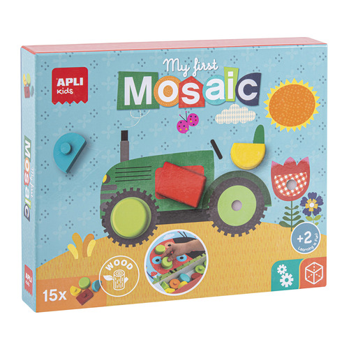 APLI Moja prvá drevená mozaika 15 dielikov