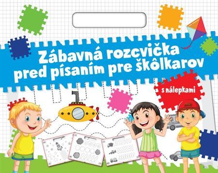 Zábavná rozcvička pred písaním pre škôlkarov - s nálepkami