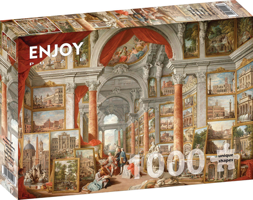 Puzzle Paolo Panini: Views of Modern Rome 1000 Enjoy