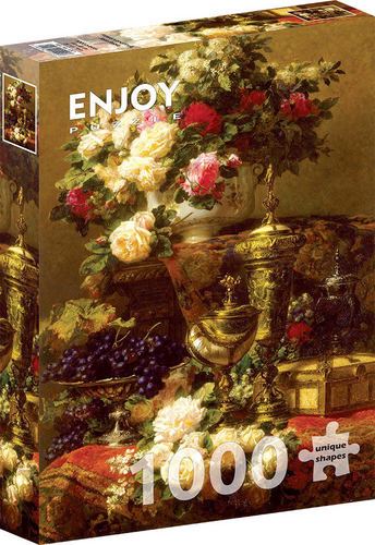 Puzzle Jean-Baptiste Robie: Flowers and Fruit 1000 Enjoy
