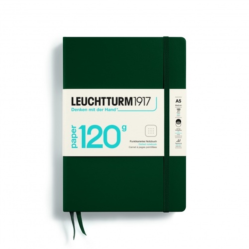 Zápisník LEUCHTTURM1917 edícia 120G Forest Green, 203 p., bodkovaný