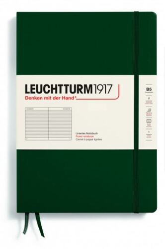 Zápisník LEUCHTTURM1917 Composition (B5) Forest Green, 219 p., riadkovaný