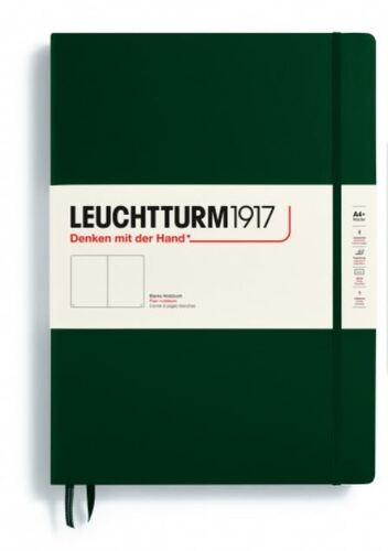 Zápisník LEUCHTTURM1917 Master Classic (A4+) Forest Green, 235 p., čistý
