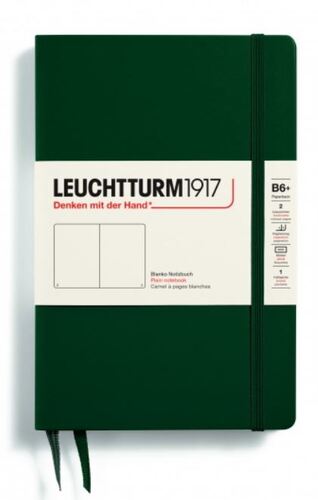 Zápisník LEUCHTTURM1917 Paperback (B6+) Forest Green, 219 p., čistý