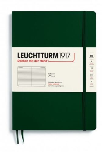 Zápisník LEUCHTTURM1917 Composition (B5) Softcover Forest Green, 123 S., linajkový