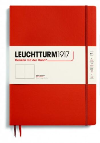 Zápisník LEUCHTTURM1917 Master Slim (A4+) Fox Red, 123 p., čistý