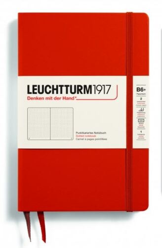 Zápisník LEUCHTTURM1917 Paperback (B6+) Fox Red, 219 p., bodkovaný