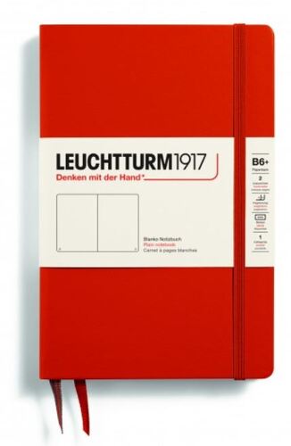 Zápisník LEUCHTTURM1917 Paperback (B6+) Fox Red, 219 p., čistý