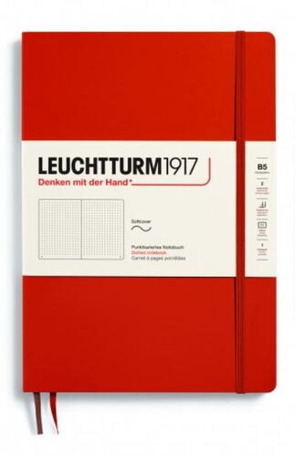 Zápisník LEUCHTTURM1917 Composition (B5) Softcover Fox Red, 123 p., bodkovaný