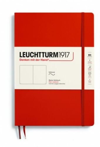Zápisník LEUCHTTURM1917 Composition (B5) Softcover Fox Red, 123 p., čistý
