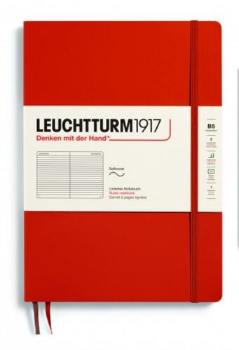 Zápisník LEUCHTTURM1917 Composition (B5) Softcover Fox Red, 123 p., riadkovaný