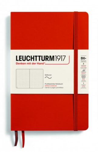 Zápisník LEUCHTTURM1917 Paperback (B6+) Softcover Fox Red, 123 p., bodkovaný